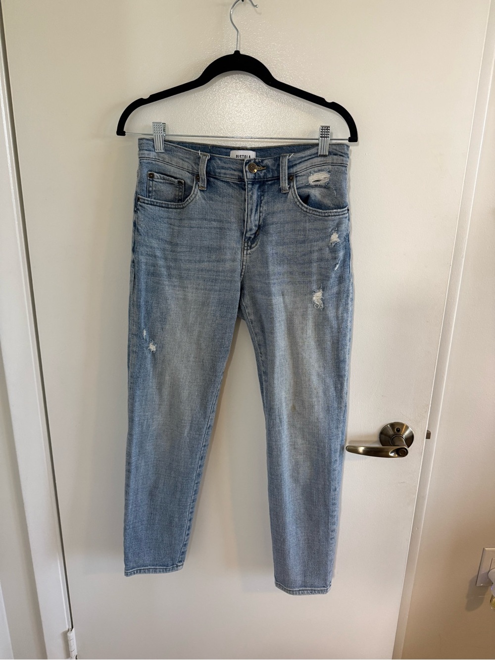 pistola ankle cropped jeans